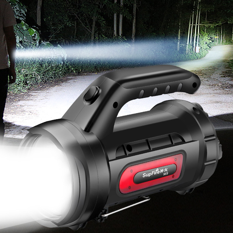 Official Flagship God Fire Intense Light Flashlight Rechargeable Super Bright Far Shot Multifunction Home Outdoor Snoop Carry-on Light