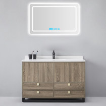 Nordic light luxury bathroom cabinet toilet washbasin basin floor-standing washbasin solid wood bathroom basin cabinet