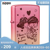 Zippo lighter Genuine Love diary Heart bike Zippo mens lighter Zippo official flagship store