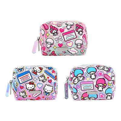 kitty Kitty Twin Stars British Skinnydip Sanrio Collaboration Mini Storage Bag and makeup bag