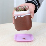 Xuanfu Candy Color Пластинка цветочный горшок разноцветный многоэтажный квадратный горшок горшок