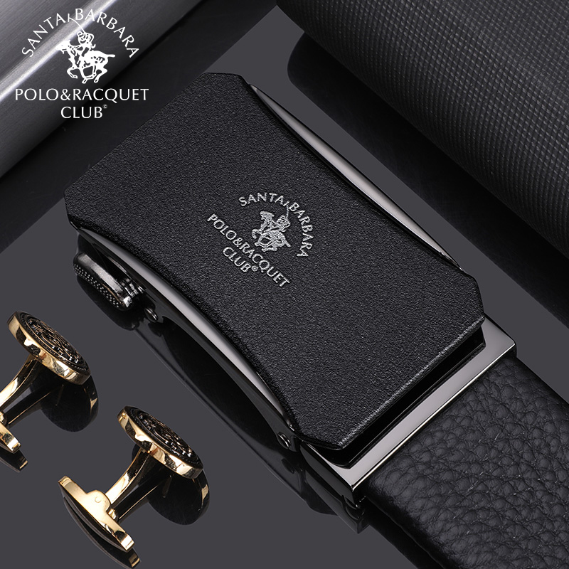 St. Paul's belt men's leather automatic buckle young men's belt casual men's trousers youth tide