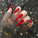 24pcs/коробка леопардовые поддельные гвозди длинные французские балеты False Nail