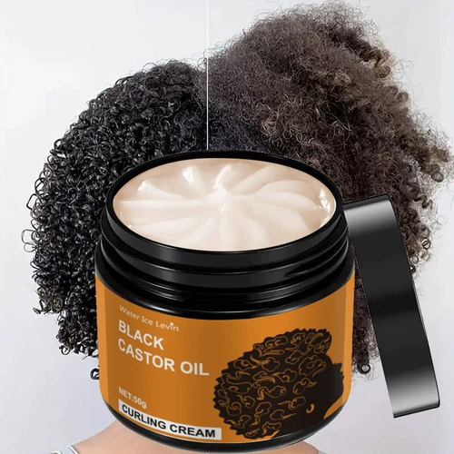50 г крем для укладки вьющихся волос с черным касторовым маслом, увлажняющий