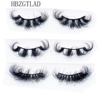 Mink Eyelashes 25mm Lashes Fluffy 3d Mink Lashes Makeup Eyelashes