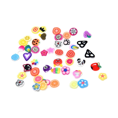 1pack Nail Art 3 фруктовые цветы дизайн перьев крошечные ломтики P