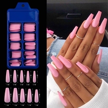 100pcs Fake Nail Tips Coffin Long Ballerina Full Cover Nail