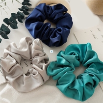 1PC Satin Silk Solid Color Scrunchies Elastic Hair Bands