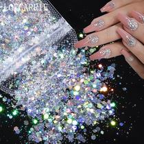 1 Bag Mix Nails Art Glitter Powder Sequ Shine Chrome