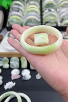 Shaanxi Xian Lantian Jade Bracelet Jade Natural Band Certificate 54 3