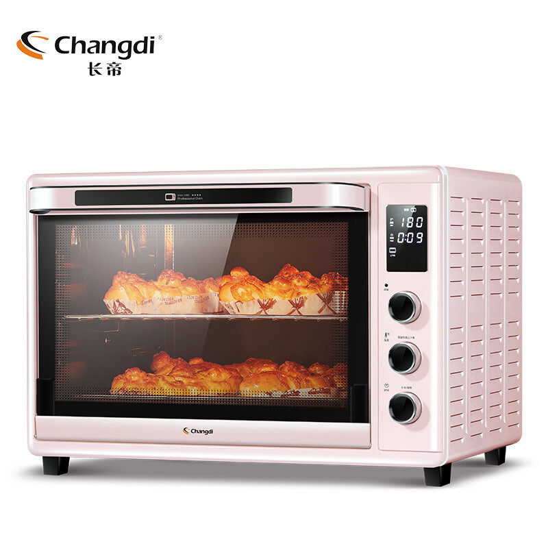 Long Emmy CRDF32WBL Home electric oven Panoramic enamel Independent controlled temperature electronic oven bake 32 liters