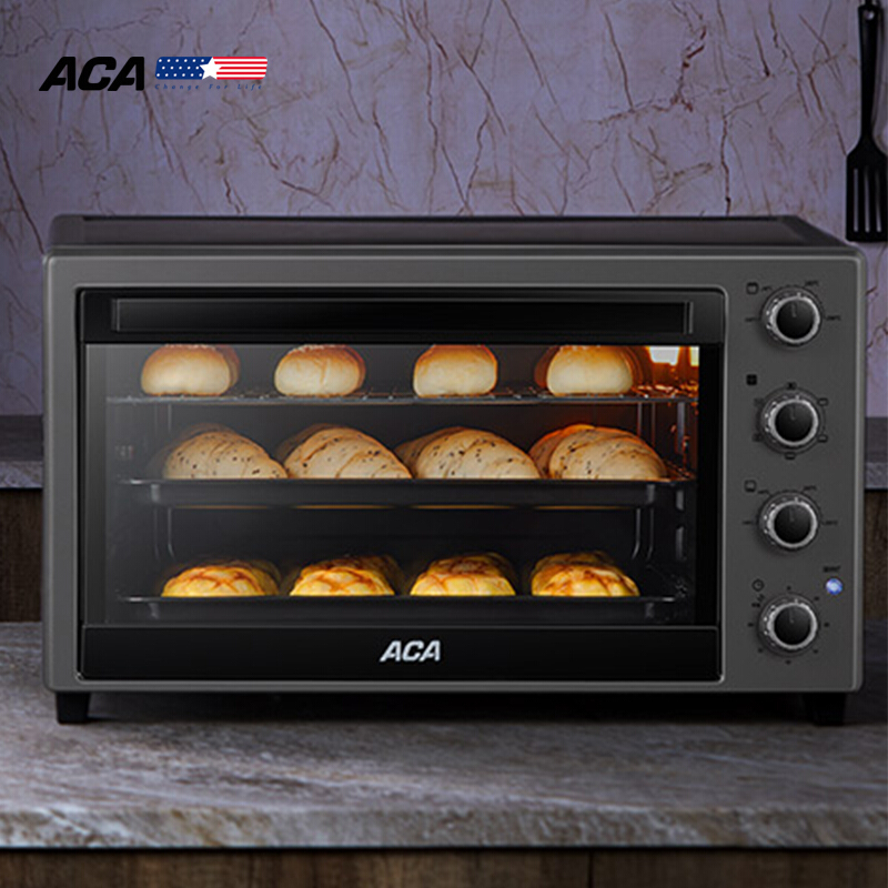 ACA North American Appliances ATO-M60A Electric Oven Home Multifunction Professional Baking Hot Air Circulation 60 litres