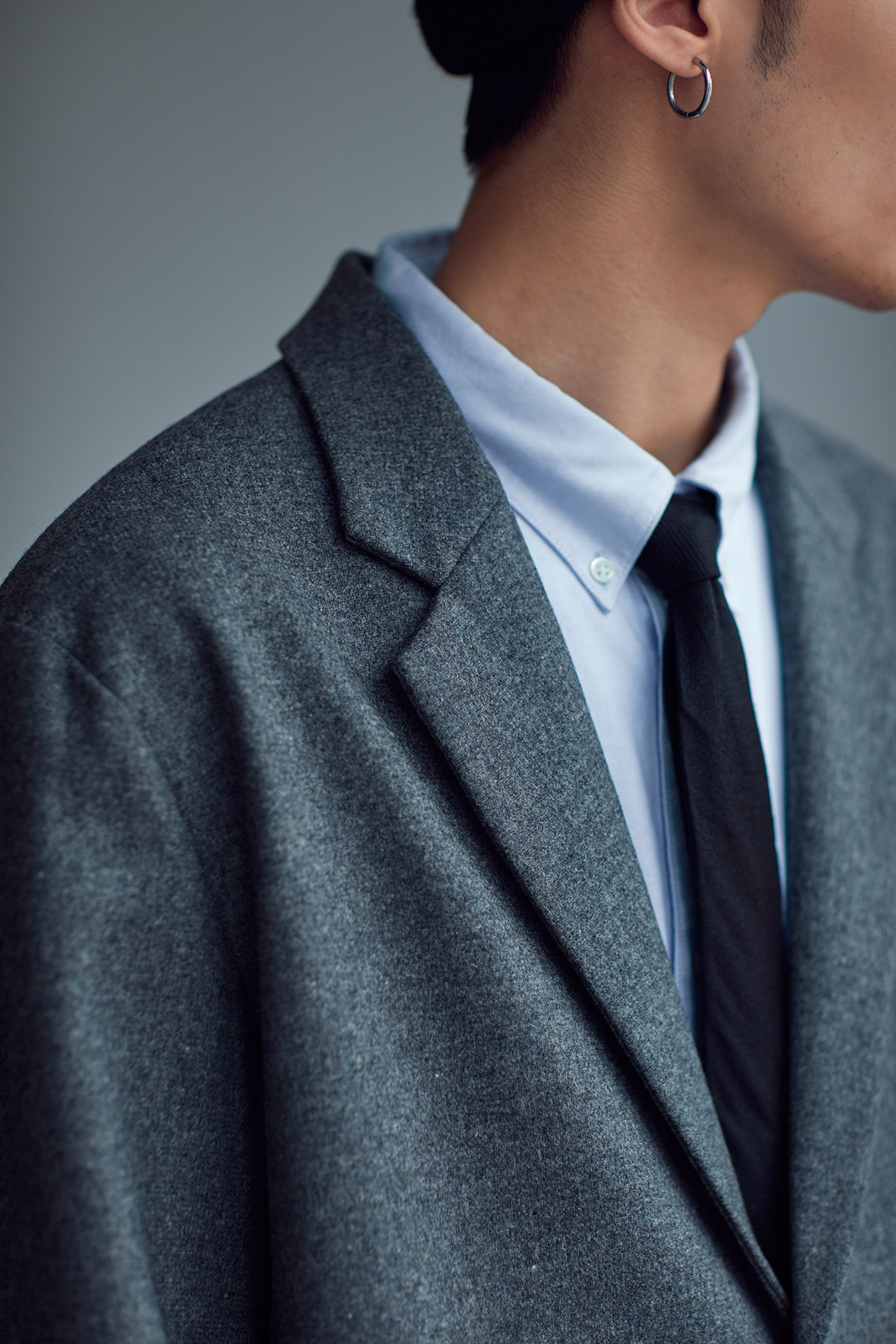 HUANimal 20AW] Heavy pounds of flowers Japan imports Beauty Nowool Leisure suit jacket