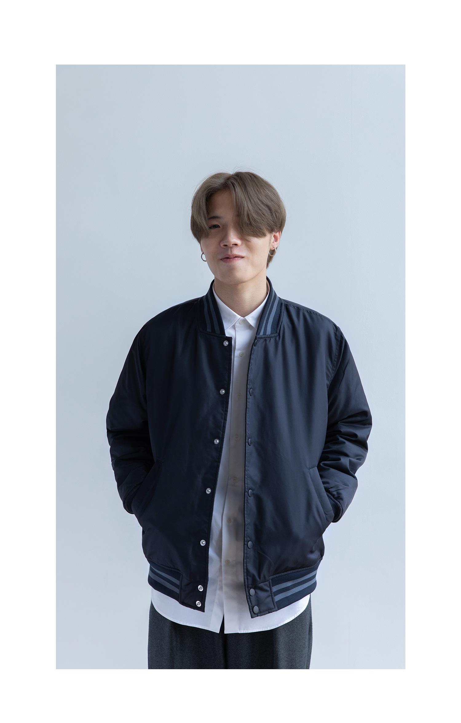 HUMANIMAL LITTLE BROTHER nylon PADDED BASEBALL SUIT JACKET COTTON suit