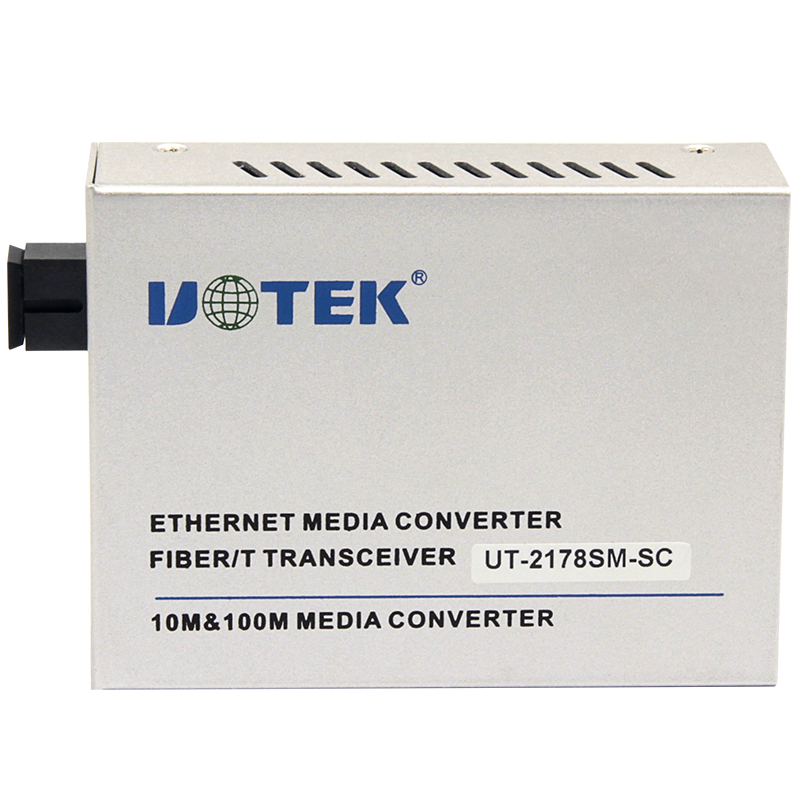 UT-2179SM Yutai 10 100M network single mode single fiber SC head optical fiber transceiver transmission distance of 20KM