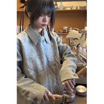 Casual Multi-Textured Patterned Jacket with a High-End Feel, Cleanfit Irregular Deconstructed Short Jacket