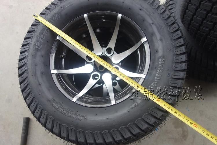DIY ống thép xe mô tô ATV bốn bánh kart sửa đổi phụ kiện bánh xe đường 23X10,5-12 inch - Vành xe máy vành xe