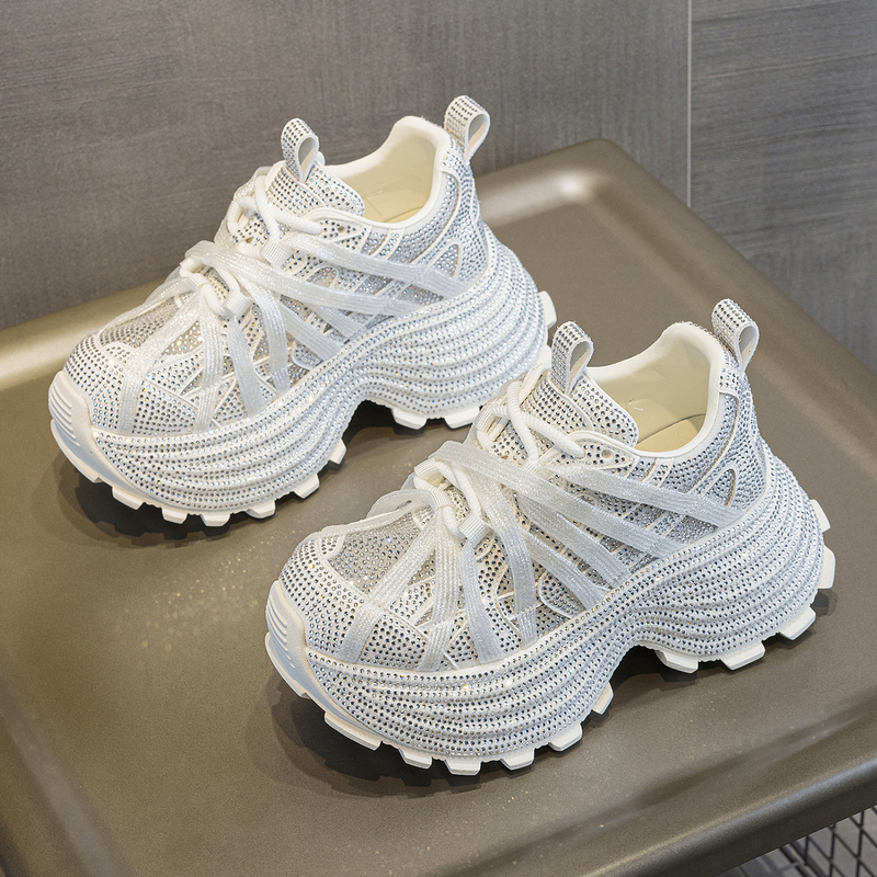 Women's Shoes 2026 New Thick-Soled Height-Increasing Shoes That Look Good with Skirts, Summer Style, Comfortable, Breathable, Trendy Casual Shoes