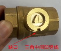 Triangular magnetic induction key on the side with notched slot
