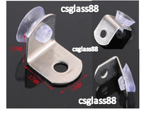 Stainless steel laminate plate support laminate grain right angle seven-character glass partition bracket support seven-character support