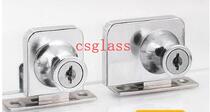 Glass cabinet lock wine cabinet shop window display cabinet lock glass single open double unlock counter