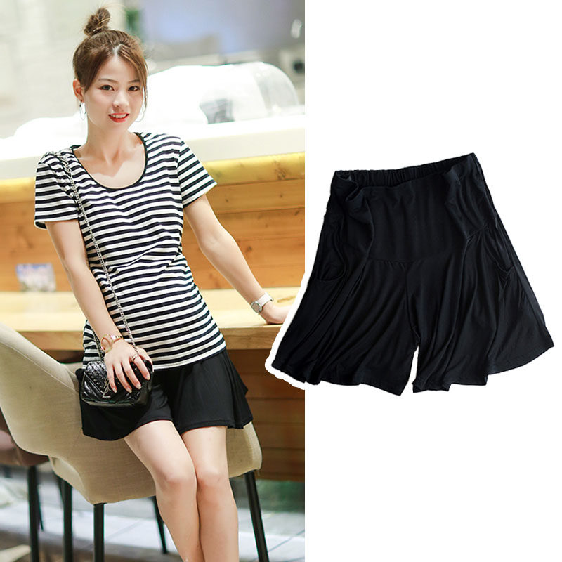 Pregnant women spring and summer thin section outerwear loose trendy mother net red modal pajamas home shorts skirt pants leggings