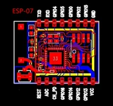 ESP8266 Серийный Wi-Fi Дистанционный беспроводной управление модулем WIF ESP-07 Модель