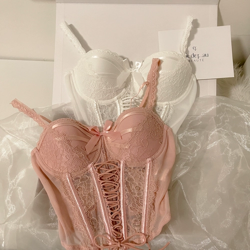 Майка топ, сексуальный кружевной корсет, V-образный вырез