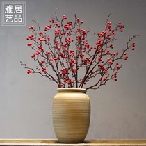 Jingdezhen ceramic vase decoration Living room flower arrangement model room Hotel entrance Bogu frame New Chinese home decoration