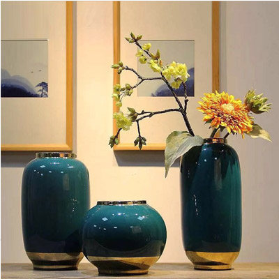 New Chinese ceramic vase Living room Xuanguan TV cabinet Bogu frame home swing decoration modern light extravagant and creative adornment