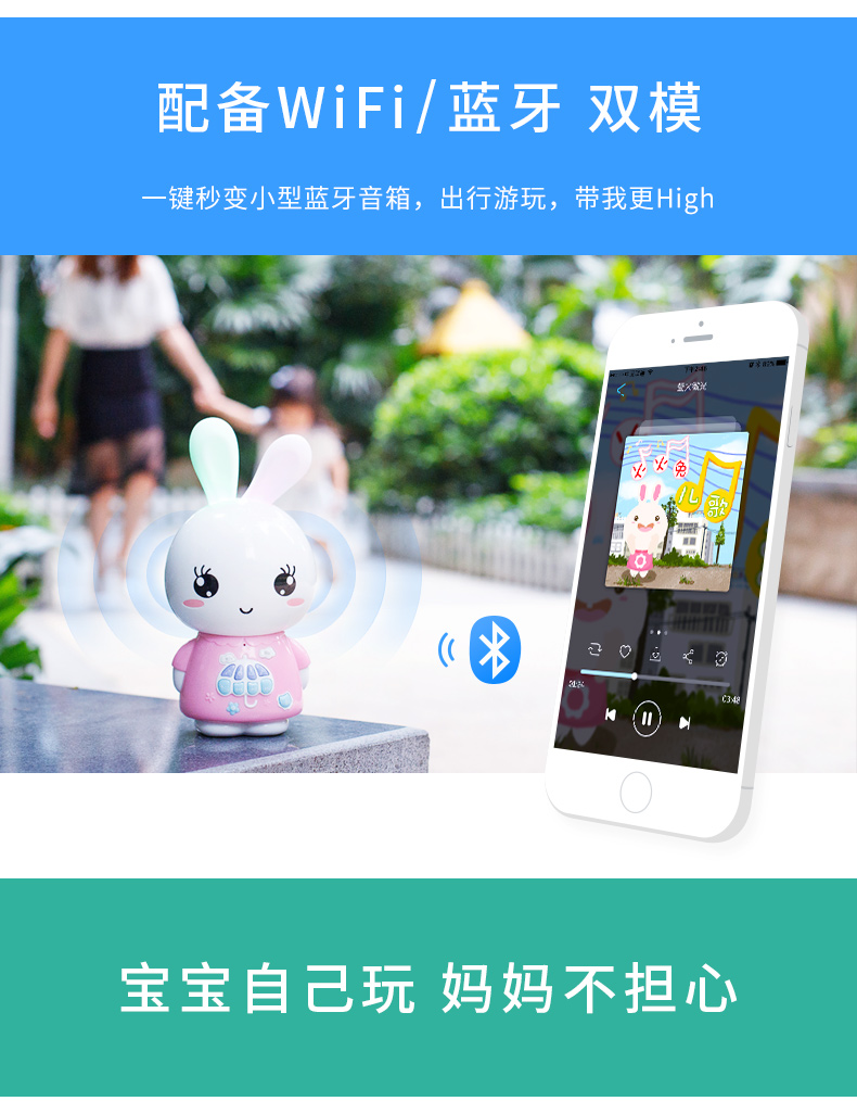 Thỏ lửa F6S Tmall Elf máy thông minh WIFI câu chuyện trẻ nhỏ trẻ nhỏ giáo dục sớm máy chính thức 0-3 tuổi đồ chơi thông minh cho bé 1 tuổi