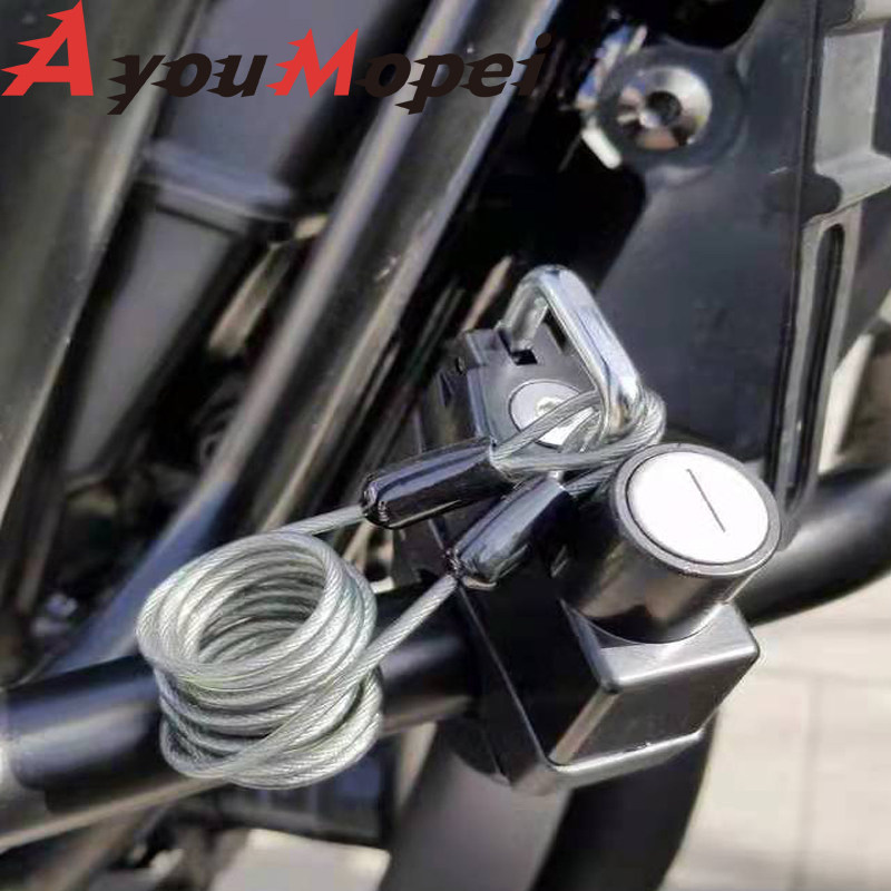 Шлем замок ktm 200 duke250 390 690 790 1090 1290改装件头盔防盗锁挂钩 Car little beauty
