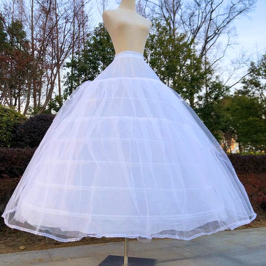 新娘婚纱鱼骨裙撑专用超蓬超大7圈2纱暴力撑可调节长款礼服内衬撑