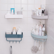 Bathroom rack toilet toilet toilet wash table wall storage triangle non-perforated wall Wall toilet towel rack