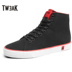 Tweak Twick giày nam mùa xuân và mùa hè gió denim vải thường giày cao để giúp giày nam - Giay cao shop giày thể thao Giay cao