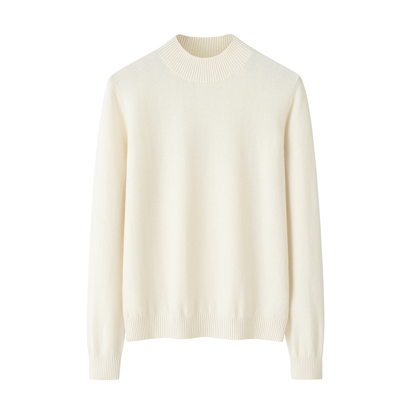 2025 Autumn and Winter New Style 100% Pure Cashmere Sweater for Women, Half Turtleneck, Thickened, Loose-Fitting Knit Base Sweater 2025 Autumn and Winter New Style 100% Pure Cashmere Sweater for Women, Half Turtleneck, Thickened, Loose-Fitting Knit Base Sweater