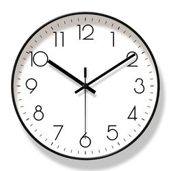 Clocks, Wall Clocks, Living Room, Home Use, Stylish, Simple, Modern, Light Luxury, Elegant, Black Frame, Silent, 2026 New Model, Wall-Mounted Clock