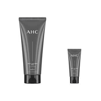 AHC官方旗舰店男士洁面泡沫温和清洁控油保湿护肤清爽洗面奶180ml实付65元到手包邮