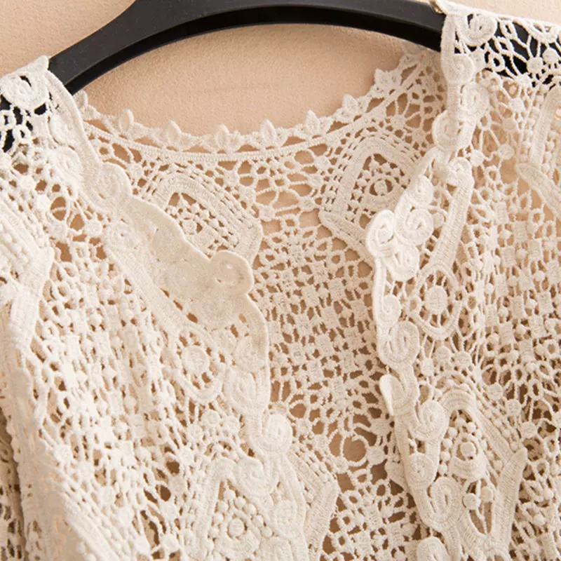 Summer thin solid cloak, lace vest, jacket, cardigan, sun protection clothing
