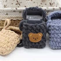 Cigarette case handmade diy tremble with hand-woven bag diy cigarette case set wool knitted crochet diy material