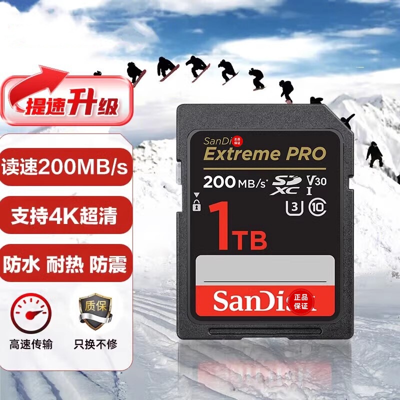 Suitable for Sandisk Sd Card 1Tb Canon Camera Memory Card High-Speed Micro-Slr Nikon Memory Card 4K High-Definition 200m