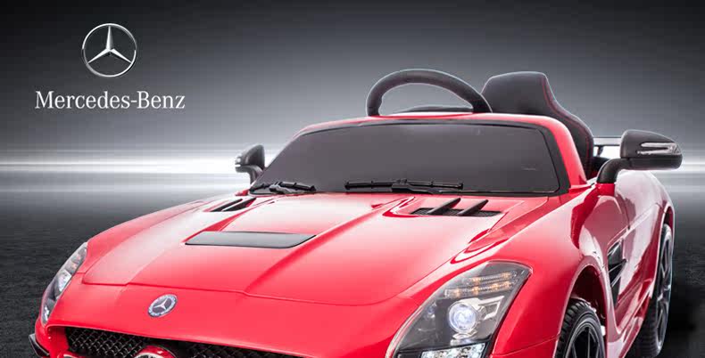 Электромобиль детский 奔驰儿童电动车四轮婴儿遥控男女孩童车儿童可坐人玩具汽车 Hlx