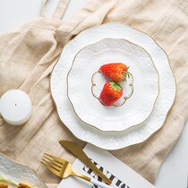 Eurostyle Phnom Penh Dessert Snack Dish Home Flower Type Saucer Cake Fruit Challapan Western Dining Bull Pickpocketing