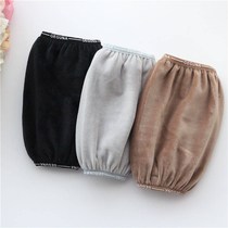 Childrens sleeves ladies adults long and short autumn and winter pure black work study and write Korean cute men