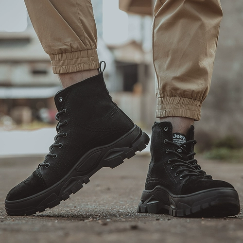 Jeep, Martens, джип, высокие трендовые универсальные сапоги в английском стиле, дышащие ботинки для отдыха