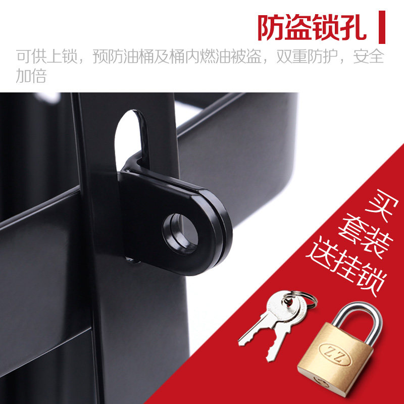 Thickened Gasoline Can 10 Liters 20 Liters Stainless Steel Spare Fuel Tank for Car and Motorcycle External Storage Diesel Jug