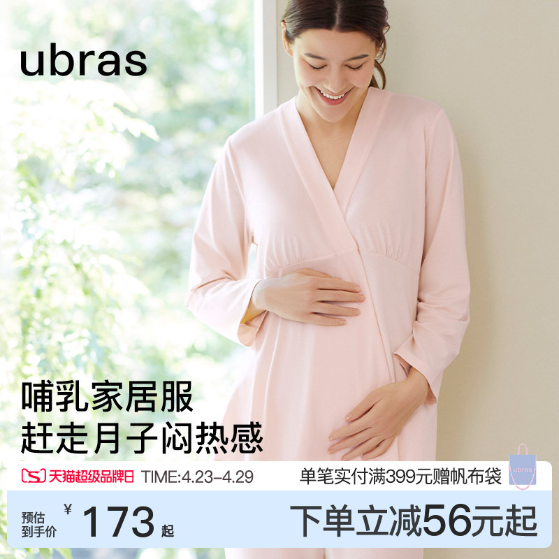 Ubras Maternity Loungewear | Maternity Pajamas Set, Pregnancy and Postpartum Nursing Pajamas, Spring and Summer Confinement Clothes