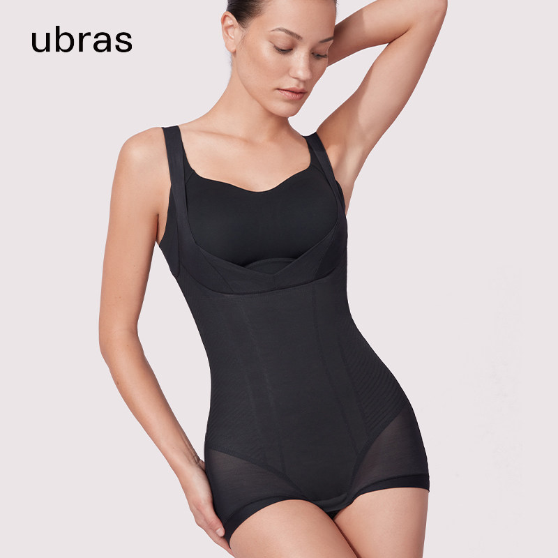 ubras liquid leica mesh yarn beauty breasted plethora of body-body-shaped body underwear