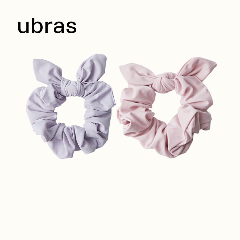 ubras cute and gentle butterfly knot high pellet head ponytail Hair Rope Leather Gluten Large Intestine Hair Ring Hair Accessories women-Taobao