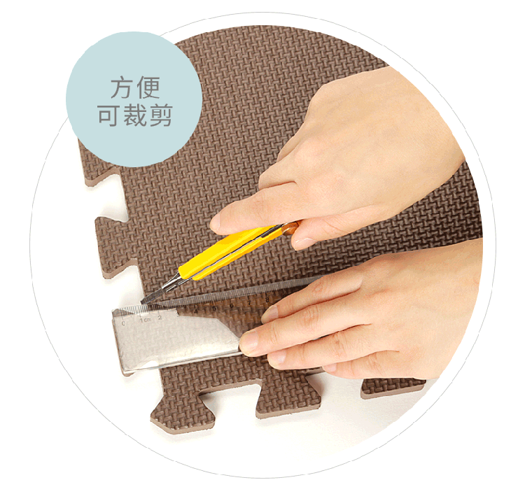 Thảm xốp trẻ em bảo vệ môi trường đích thực dày chống trượt trượt 2.5CM khâu lớn bò trườn mat mat tham xop